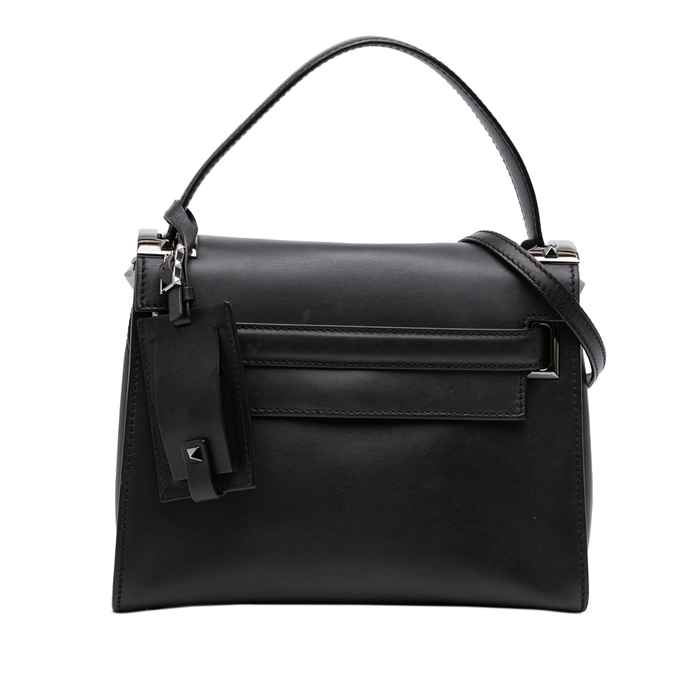 Pre-Loved Valentino Small Leather My Rockstud Frame Satchel